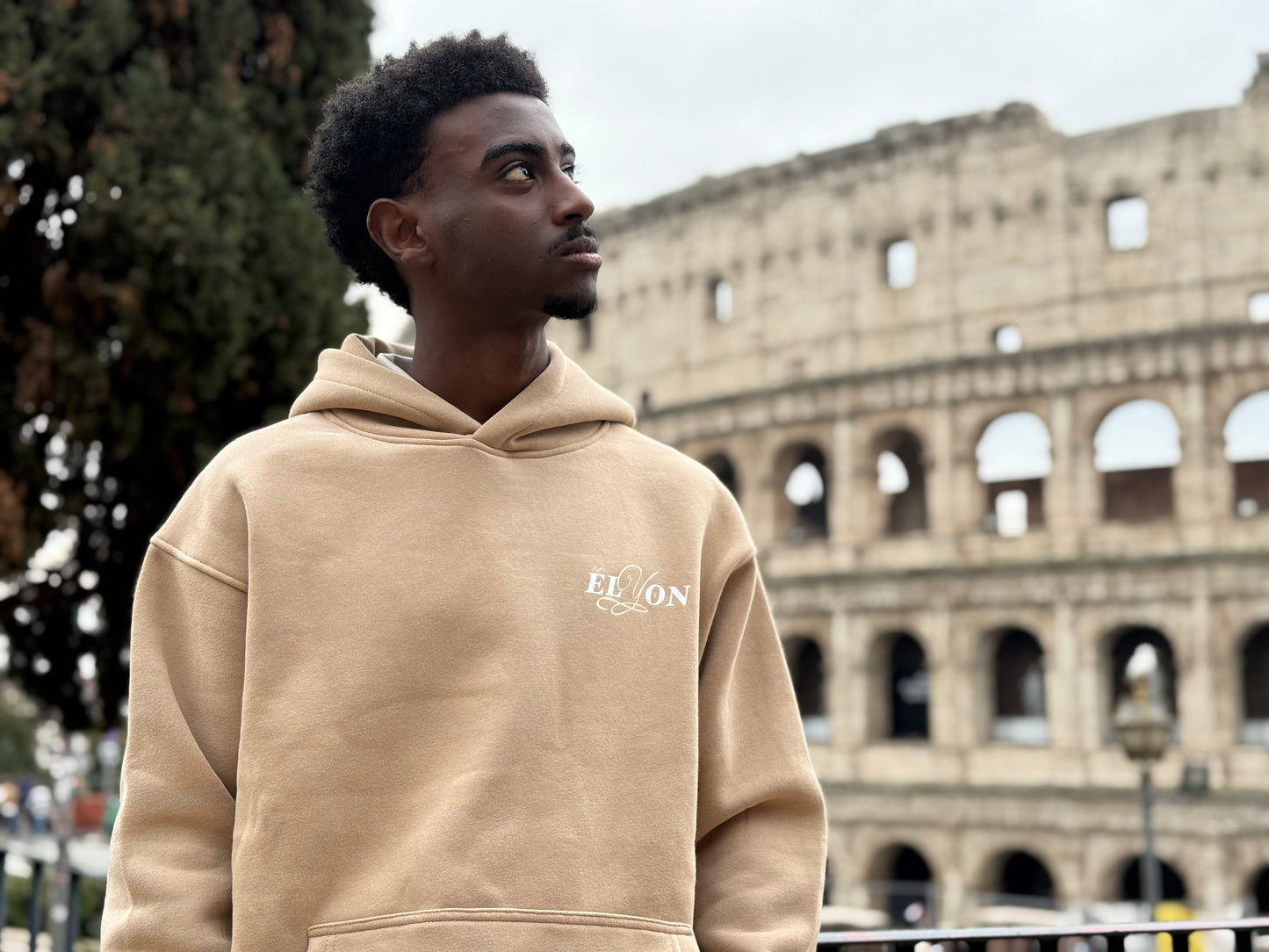 "God most high" Hoodie Beige