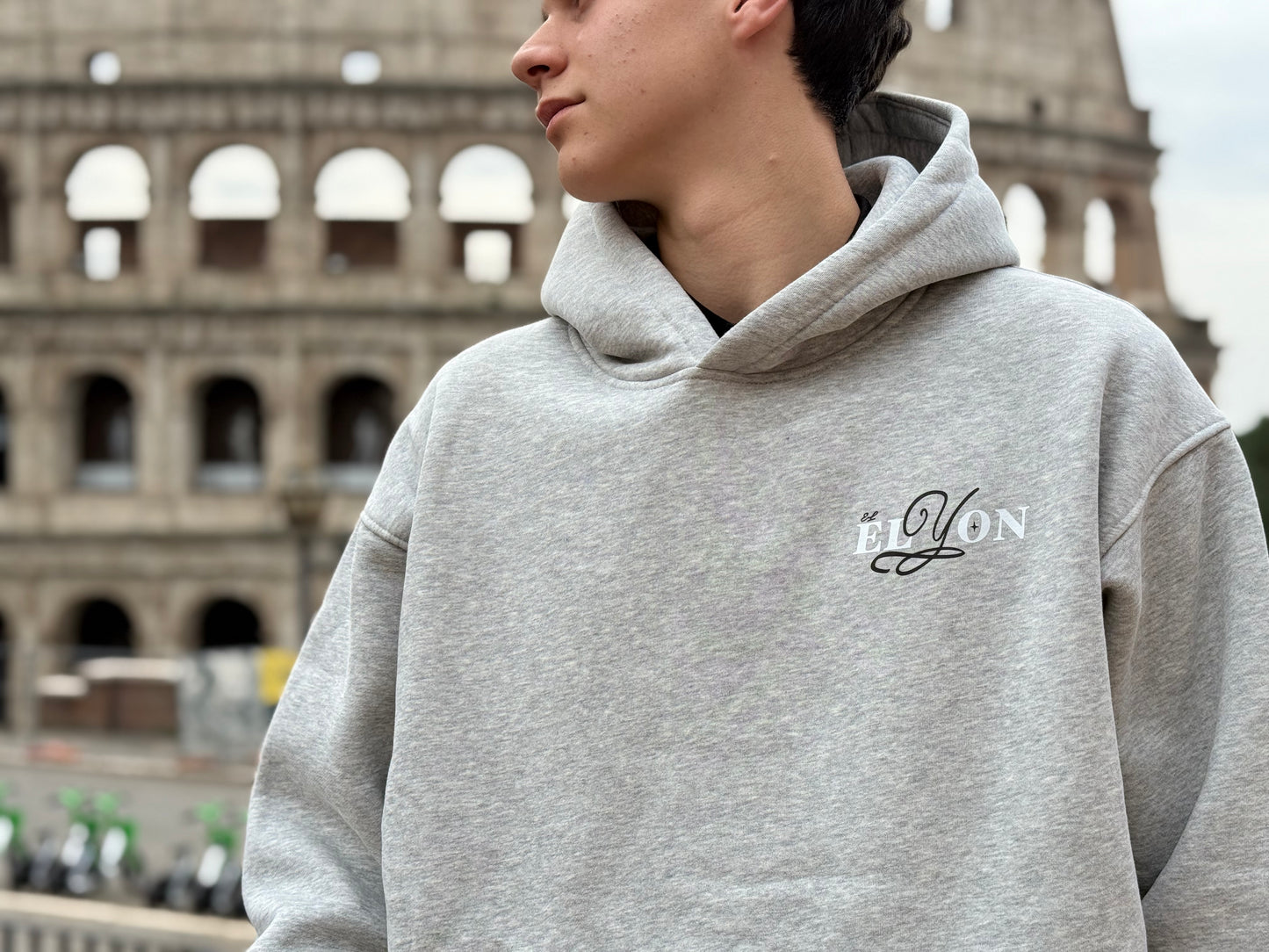 "God most high" Hoodie Grey & Black