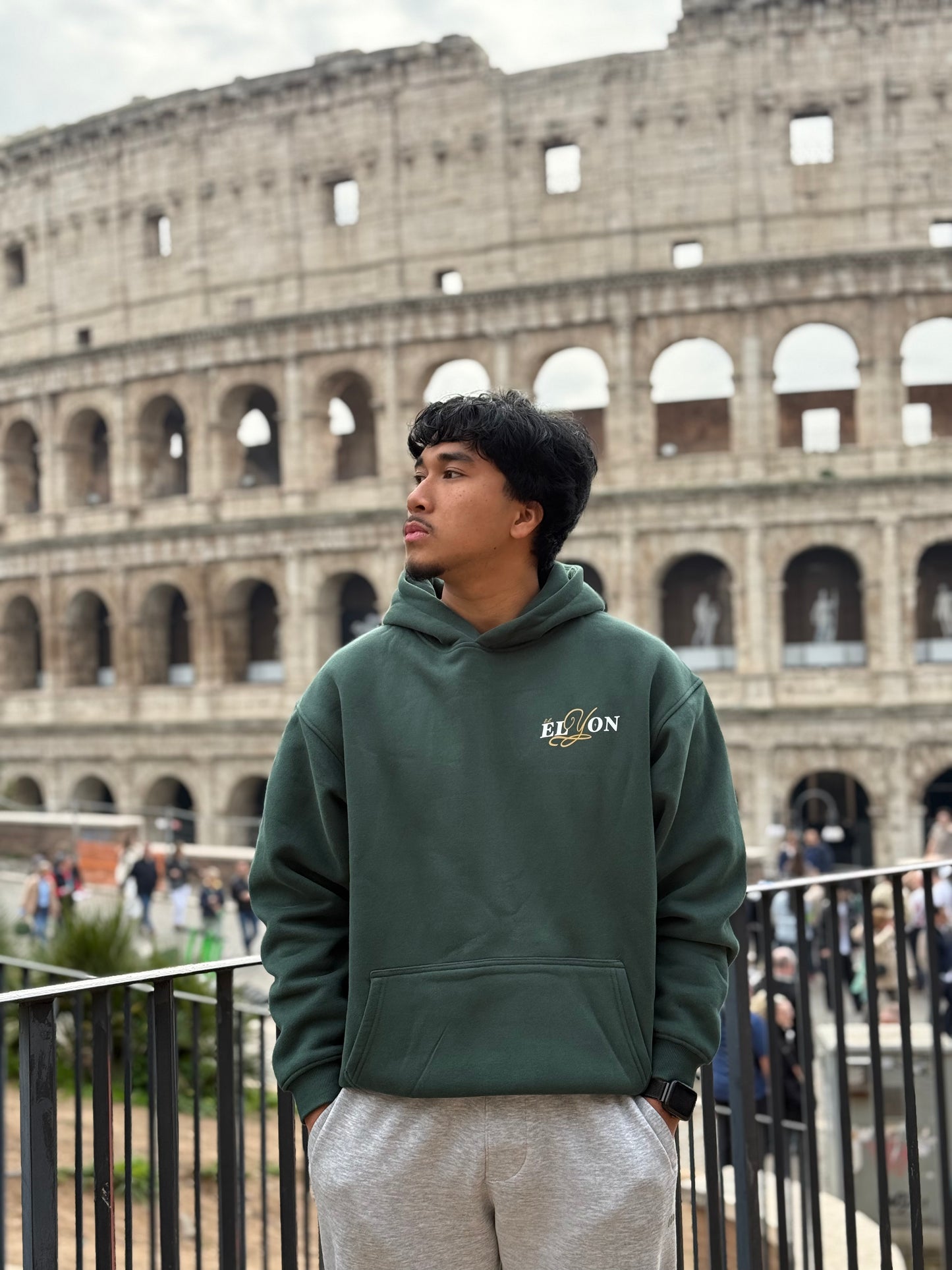 "God most high" Hoodie Green