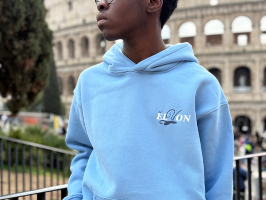 "God most high" Hoodie Sky Blue