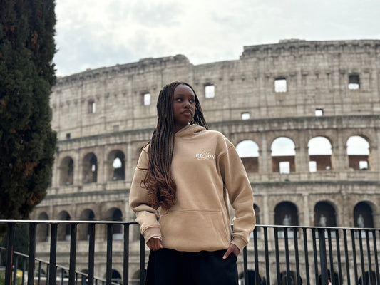 "God most high" Hoodie Beige