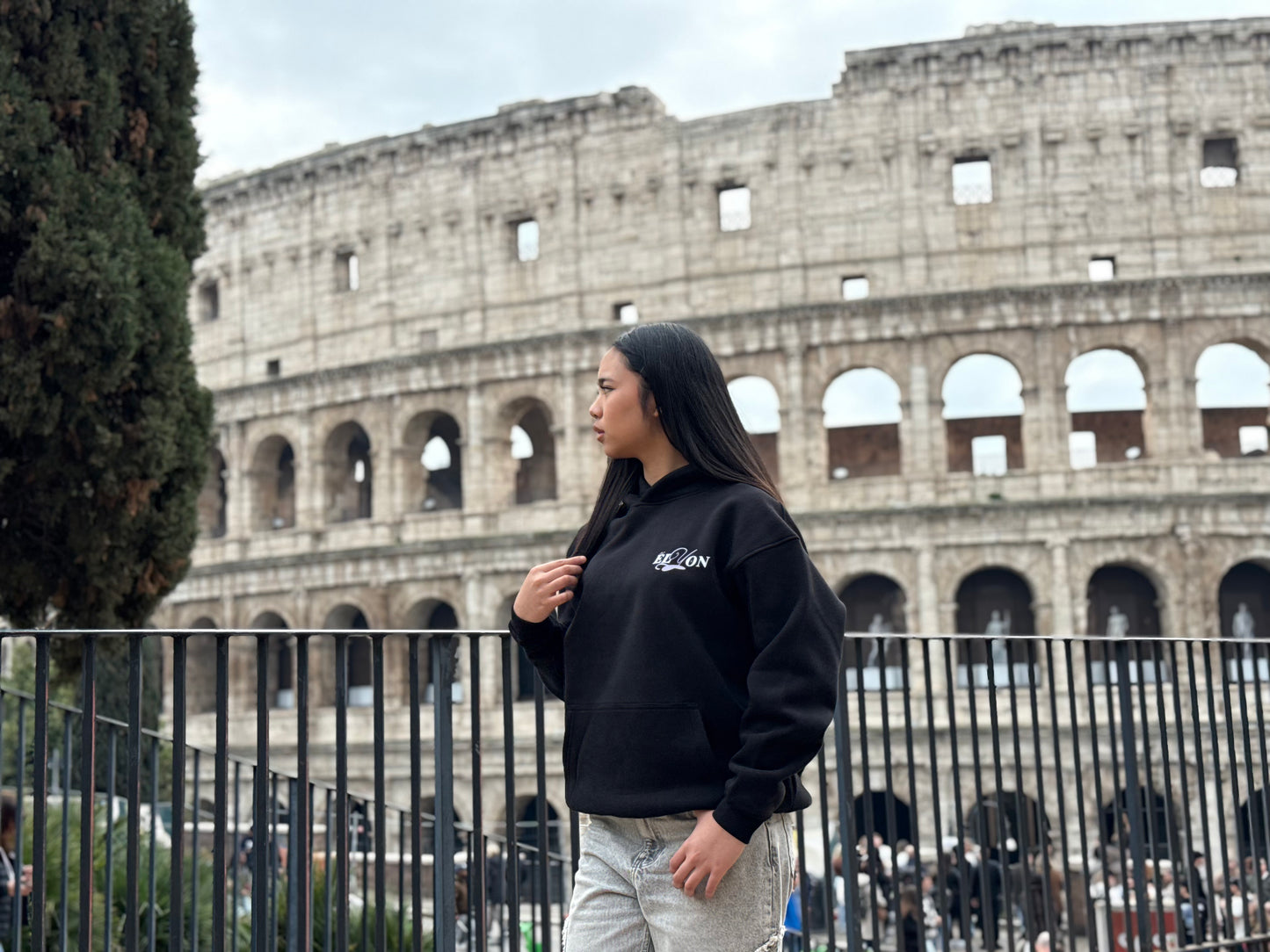 "God most high" Hoodie Black & Purple