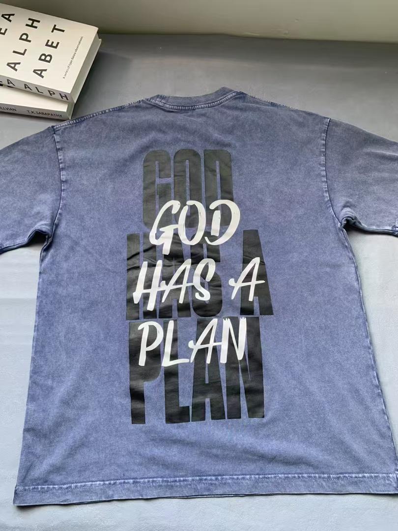 “God has a plan” T-Shirt Dark Blue